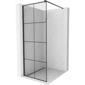 Ścianka prysznicowa Mexen Kioto czarny wzór 70 x 200 cm 800-070-101-70-77 1 szt.