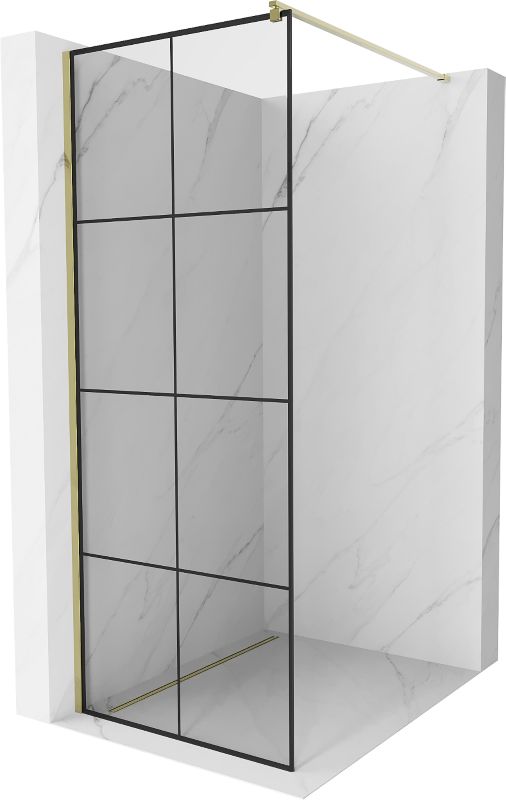 Ścianka prysznicowa Mexen Kioto czarny wzór 70x200 cm  800-070-101-50-77 1 szt.