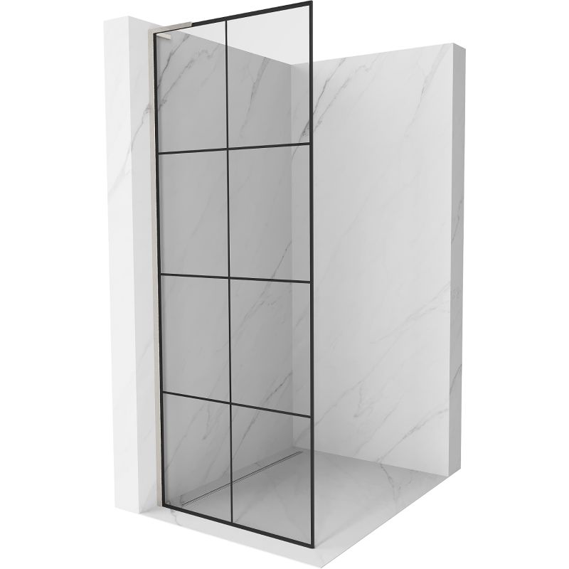 Ścianka prysznicowa Mexen Kioto czarny wzór 70x200 cm  800-070-103-97-77 1 szt.