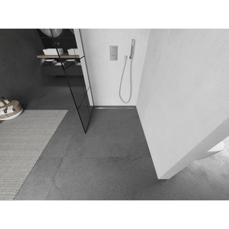 Ścianka prysznicowa Mexen Kioto czarny wzór 70x200 cm  800-070-103-97-77 1 szt.