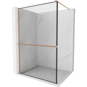 Ścianka prysznicowa Mexen Kioto+ czarny wzór 70x200 cm  800-070-121-65-701 szt.
