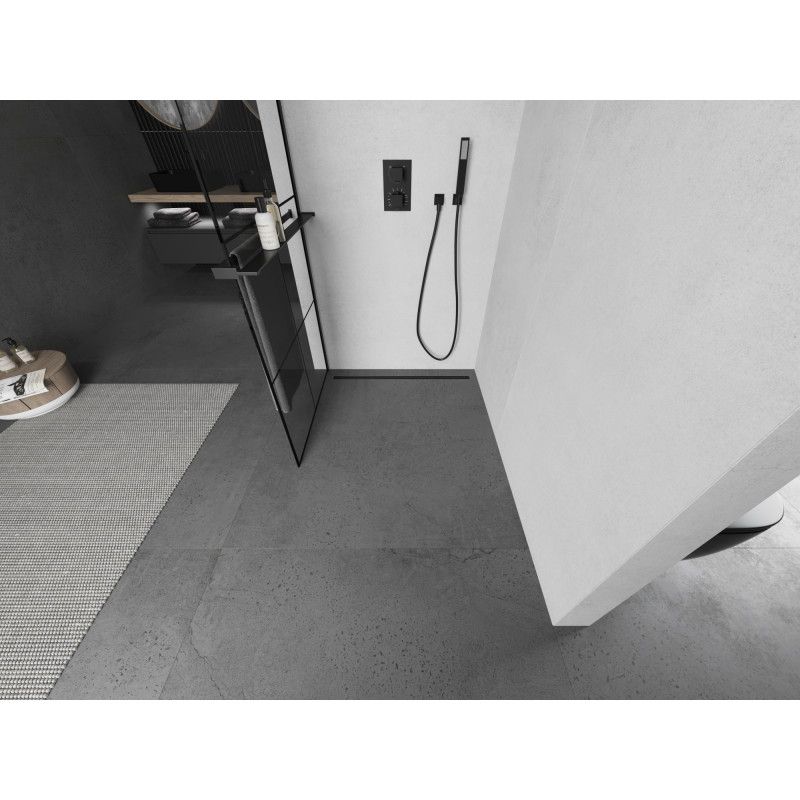 Ścianka prysznicowa Mexen Kioto+ czarny wzór 70x200 cm 800-070-121-70-77 1 szt.