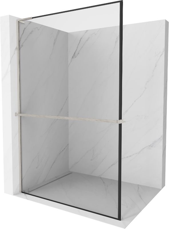 Ścianka prysznicowa Mexen Kioto+ czarny wzór 70x200 cm  800-070-123-97-70 1 szt.