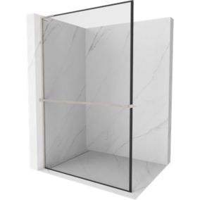Ścianka prysznicowa Mexen Kioto+ czarny wzór 70x200 cm  800-070-123-97-70 1 szt.