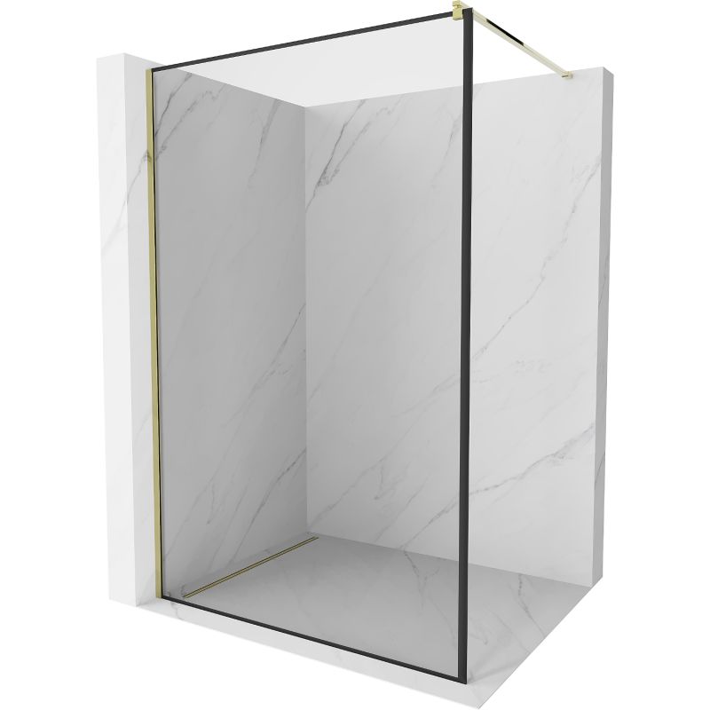 Ścianka prysznicowa Mexen Kioto czarny wzór 80 x 200 cm  800-080-101-50-70 1 szt.