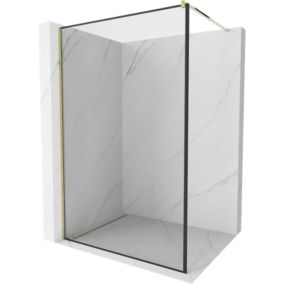 Ścianka prysznicowa Mexen Kioto czarny wzór 80 x 200 cm  800-080-101-50-70 1 szt.