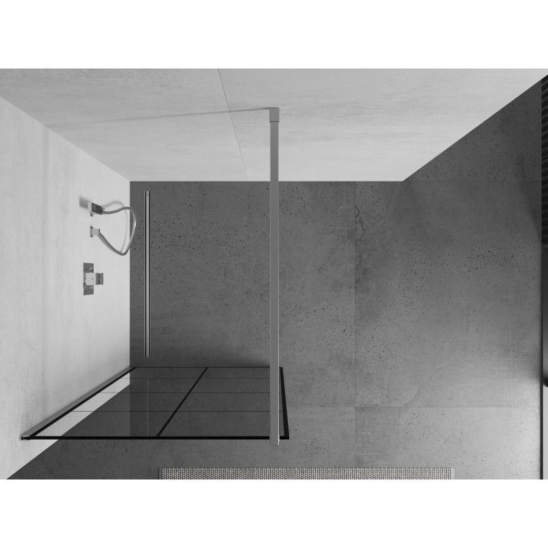 Ścianka prysznicowa Mexen Kioto czarny wzór 80x200 cm 800-080-101-01-77 1 szt.