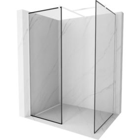 Ścianka prysznicowa Mexen Kioto czarny wzór 80x80 cm  800-080-202-20-70-0801 szt.