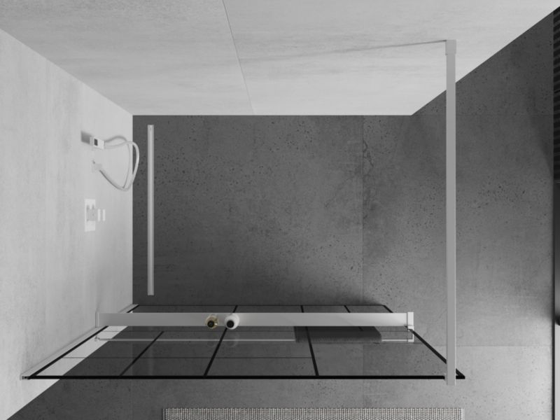Ścianka prysznicowa Mexen Kioto+ czarny wzór 90 x 200 cm  800-090-121-20-78 1 szt.