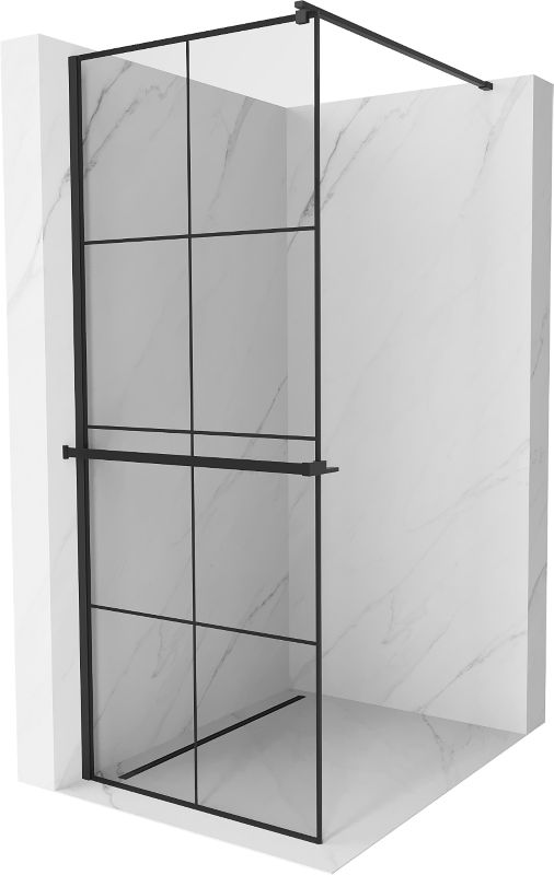 Ścianka prysznicowa Mexen Kioto+ czarny wzór 90 x 200 cm 800-090-121-70-77 1 szt.