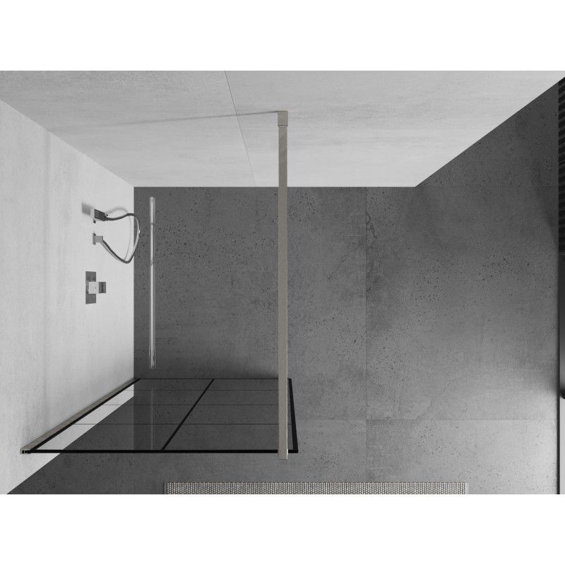 Ścianka prysznicowa Mexen Kioto czarny wzór 90x200 cm 1 szt.