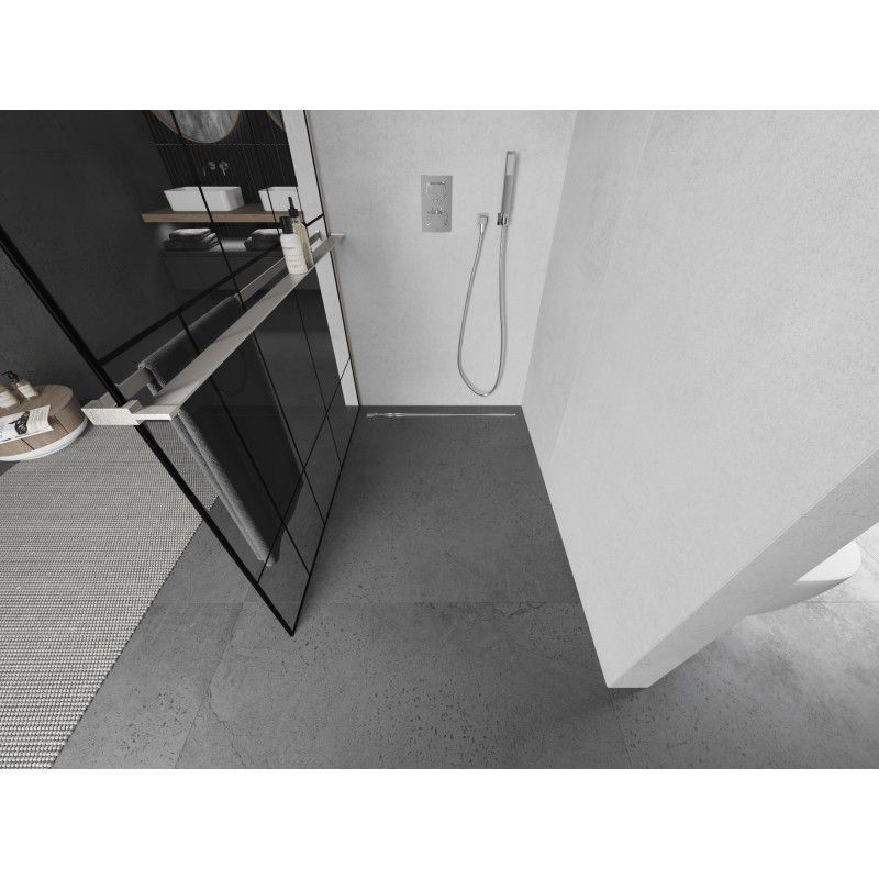 Ścianka prysznicowa Mexen Kioto+ czarny wzór 90x200 cm 1 szt.