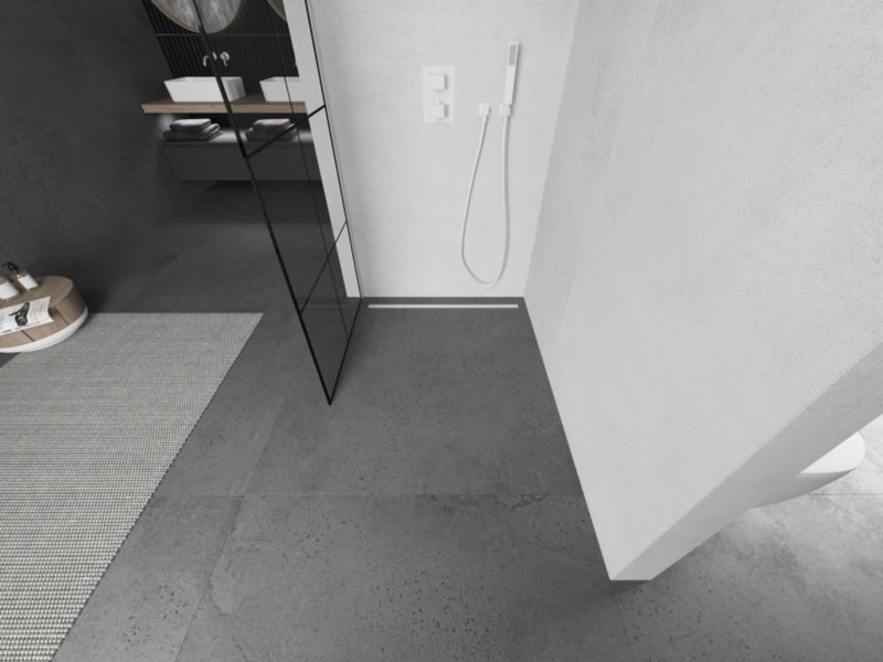 Ścianka prysznicowa Mexen Kioto czarny wzór 90x200 cm  800-090-101-20-77 1 szt.