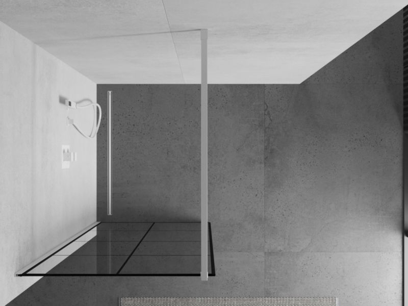 Ścianka prysznicowa Mexen Kioto czarny wzór 90x200 cm  800-090-101-20-77 1 szt.