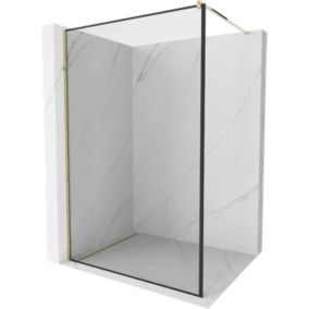 Ścianka prysznicowa Mexen Kioto czarny wzór 90x200 cm  800-090-101-50-70 1 szt.