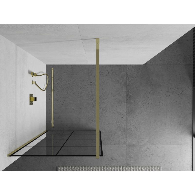 Ścianka prysznicowa Mexen Kioto czarny wzór 90x200 cm  800-090-101-50-77 1 szt.