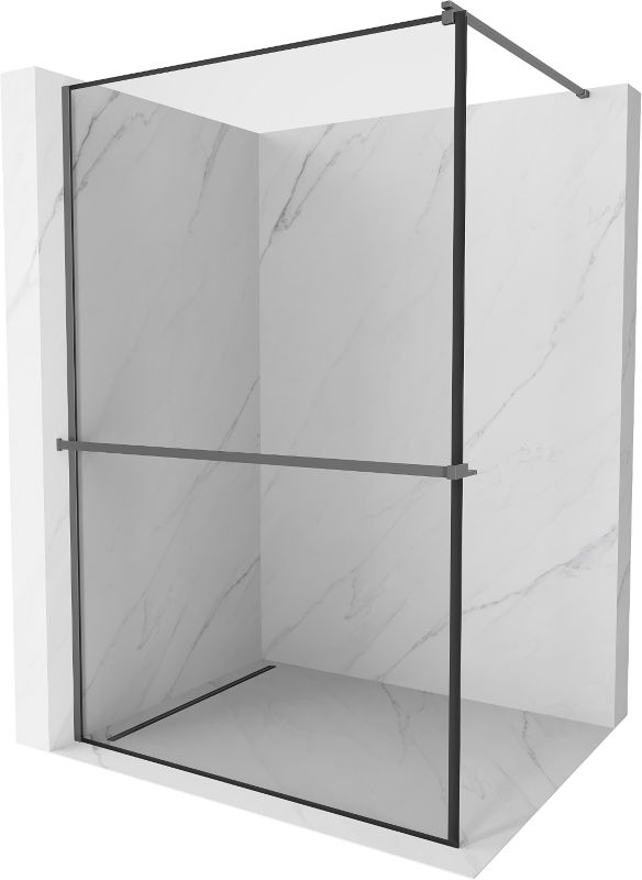 Ścianka prysznicowa Mexen Kioto+ czarny wzór 90x200 cm  800-090-121-95-701 szt.