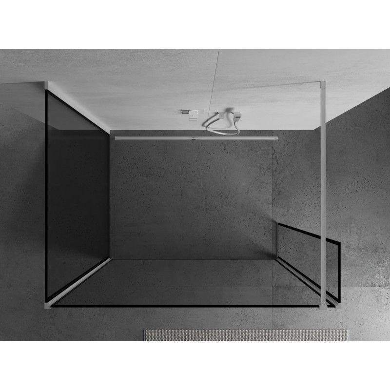 Ścianka prysznicowa Mexen Kioto czarny wzór 90x80x30 cm  800-090-080-221-20-70-030 1 szt.