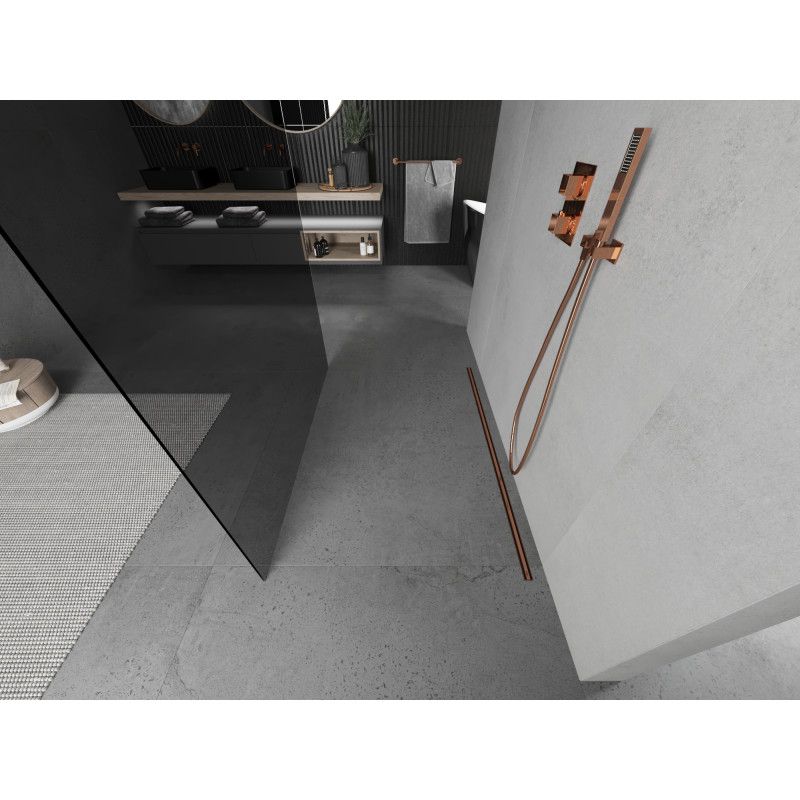 Ścianka prysznicowa Mexen Kioto grafit 100x200 cm 800-100-002-60-40 1 szt.