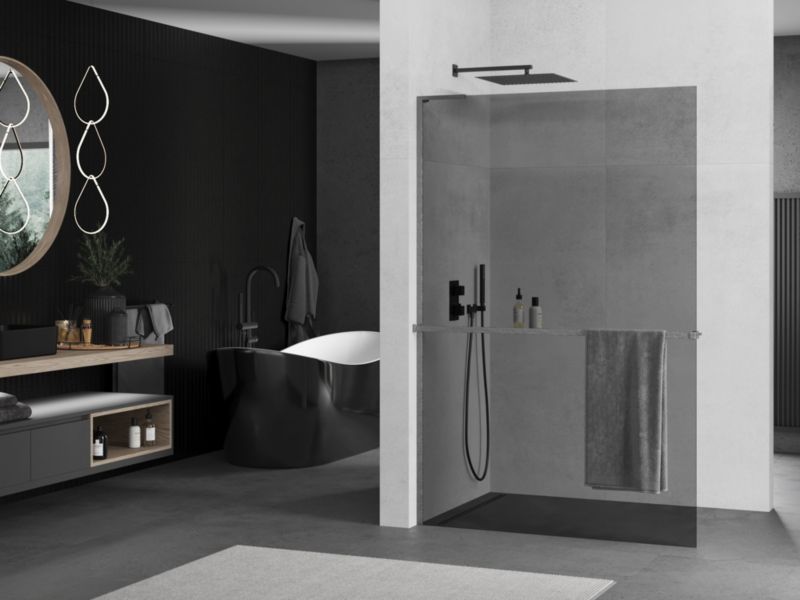 Ścianka prysznicowa Mexen Kioto+ grafit 80x200 cm  800-080-123-66-401 szt.