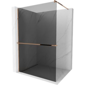 Ścianka prysznicowa Mexen Kioto+ grafit różowe złoto 80x200 cm 800-080-121-60-40 1 szt.
