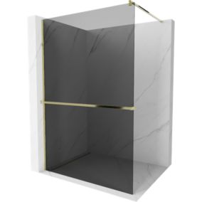 Ścianka prysznicowa Mexen Kioto+ grafit/złoty 120x200 cm 800-120-121-50-40 1 szt.