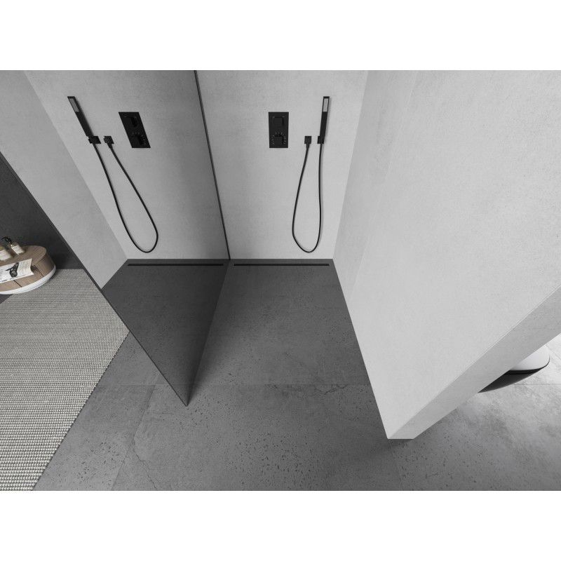 Ścianka prysznicowa Mexen Kioto gun gray 100x200 cm  800-100-101-66-50 1 szt.