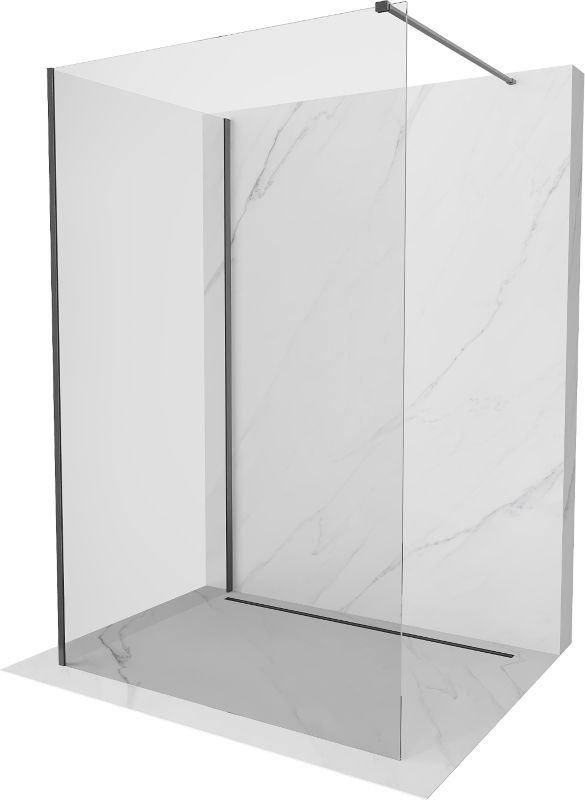 Ścianka prysznicowa Mexen Kioto gun gray 135x100 cm 1 szt.