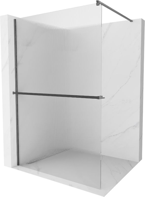 Ścianka prysznicowa Mexen Kioto+ gun gray 80x200 cm  800-080-121-66-09 1 szt.
