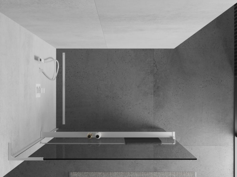 Ścianka prysznicowa Mexen Kioto+ L biała 110x200 cm  800-110-123-20-00 1 szt.