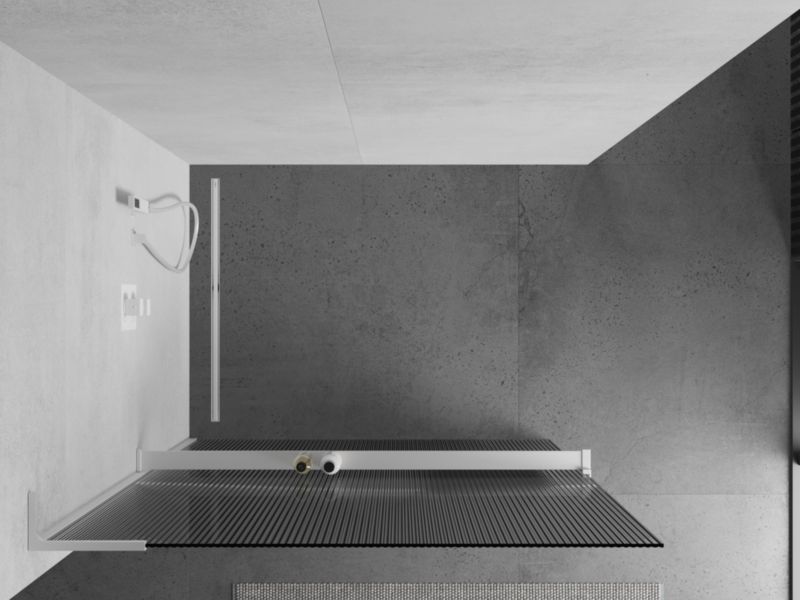 Ścianka prysznicowa Mexen Kioto+ L biała 120x200 cm 1 szt.