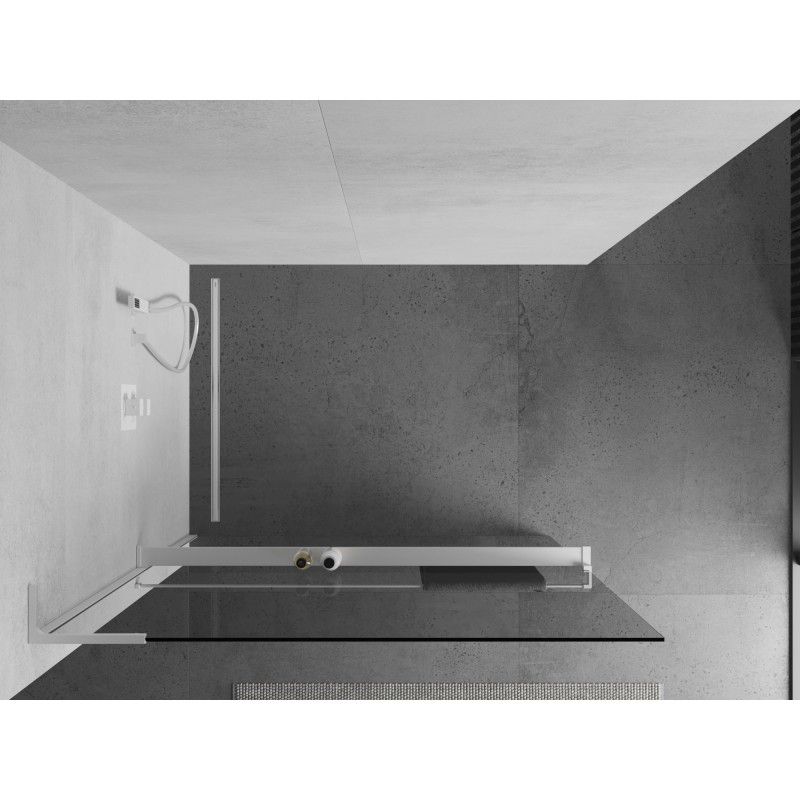 Ścianka prysznicowa Mexen Kioto+ L biała 60x200 cm 1 szt.