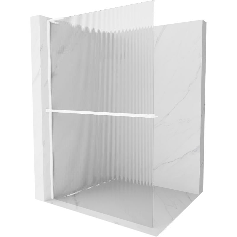 Ścianka prysznicowa Mexen Kioto+ L biała 80x200 cm 1 szt.