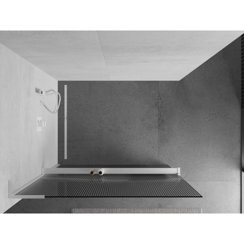 Ścianka prysznicowa Mexen Kioto+ L biała 80x200 cm 1 szt.
