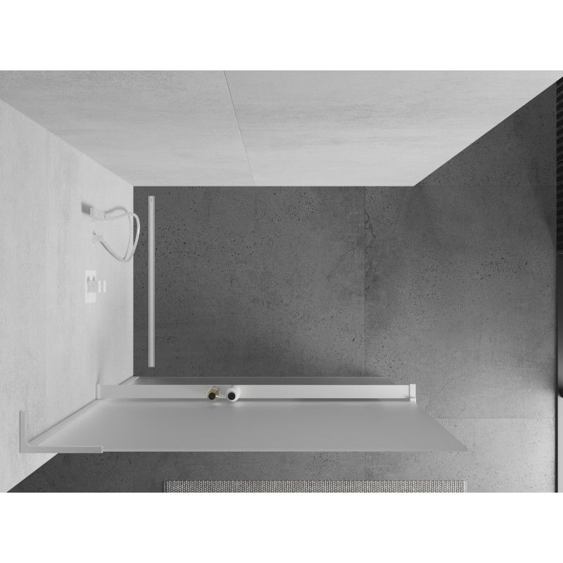 Ścianka prysznicowa Mexen Kioto+ L biała 90x200 cm 1 szt.