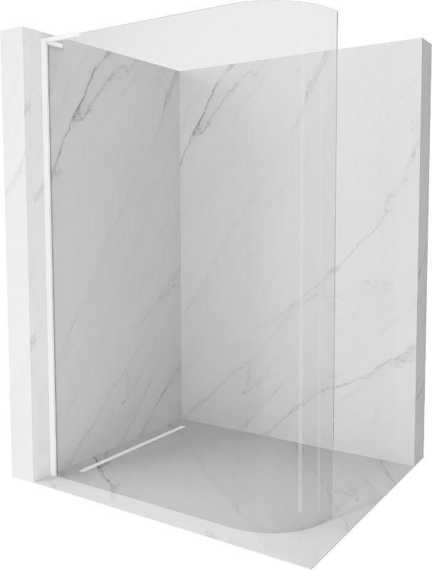 Ścianka prysznicowa Mexen Kioto L biała 90x200 cm  800-090-103-20-06 1 szt.