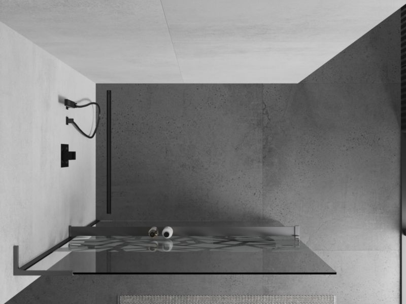 Ścianka prysznicowa Mexen Kioto+ L biały wzór 110x200 cm  800-110-123-95-851 szt.