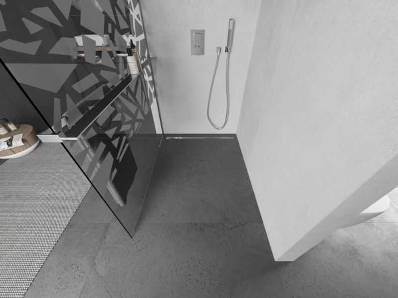 Ścianka prysznicowa Mexen Kioto+ L biały wzór 120x200 cm  800-120-123-01-85 1 szt.