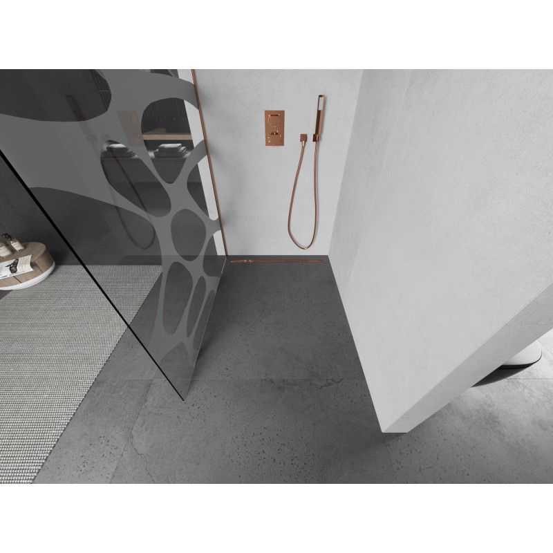 Ścianka prysznicowa Mexen Kioto L biały wzór 70x200 cm  800-070-103-65-97 1 szt.