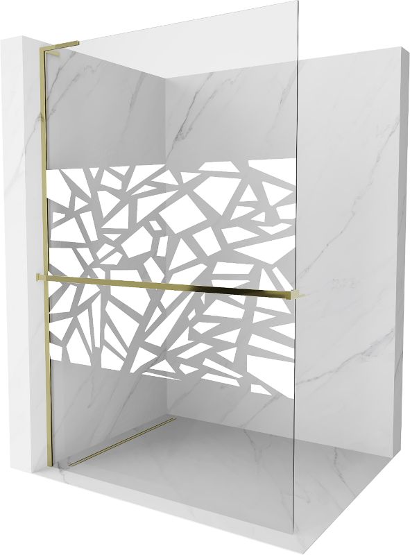 Ścianka prysznicowa Mexen Kioto+ L biały wzór 70x200 cm  800-070-123-50-85 1 szt.