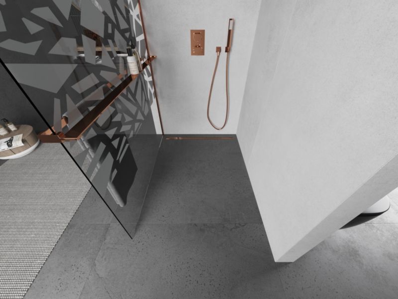 Ścianka prysznicowa Mexen Kioto+ L biały wzór 70x200 cm  800-070-123-60-851 szt.