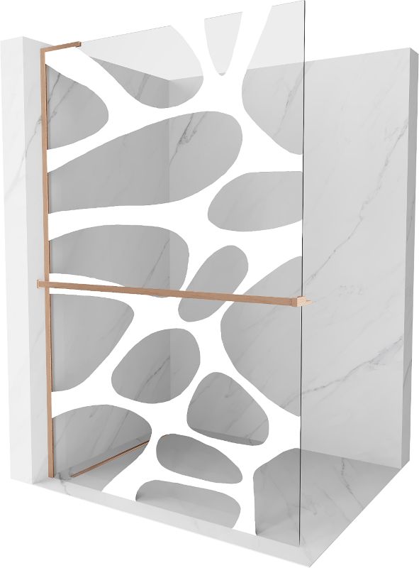 Ścianka prysznicowa Mexen Kioto+ L biały wzór 70x200 cm  800-070-123-65-971 szt.