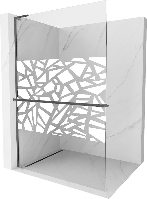Ścianka prysznicowa Mexen Kioto+ L biały wzór 70x200 cm  800-070-123-66-851 szt.