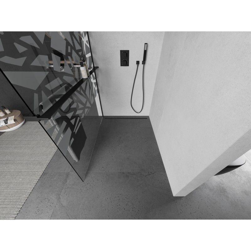 Ścianka prysznicowa Mexen Kioto+ L biały wzór 70x200 cm 800-070-123-70-85 1 szt.