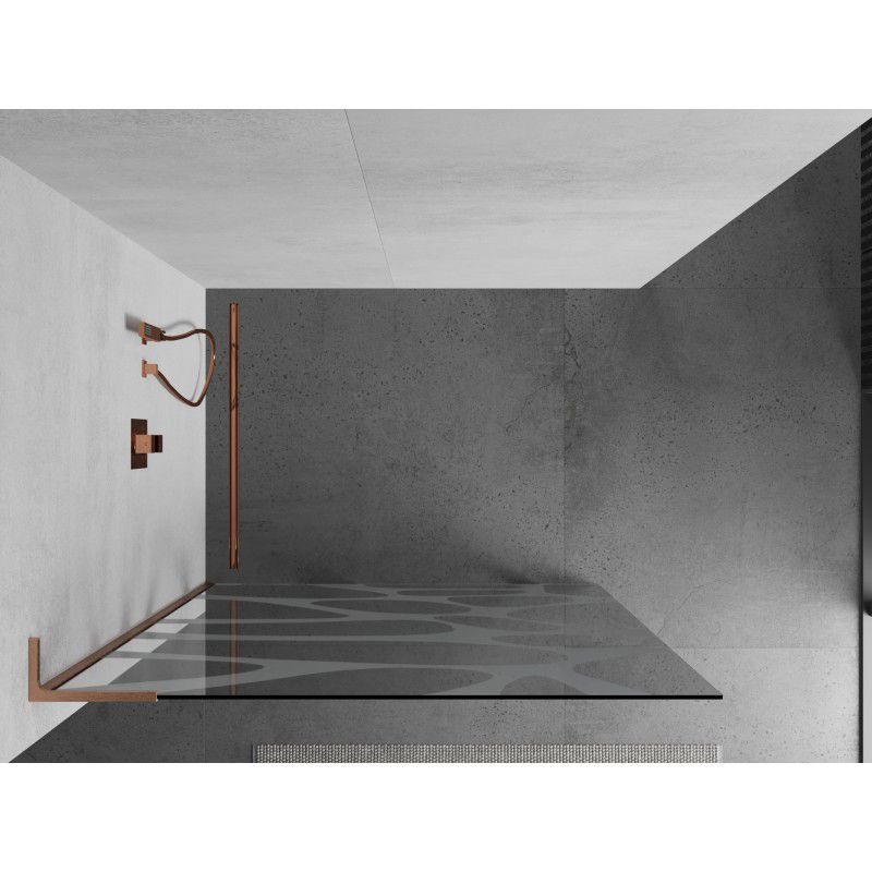 Ścianka prysznicowa Mexen Kioto L biały wzór 90 x 200 cm 1 szt.