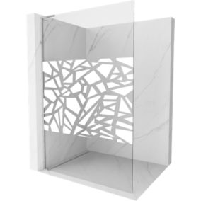 Ścianka prysznicowa Mexen Kioto L biały wzór 90x200 cm  800-090-103-01-85 1 szt.