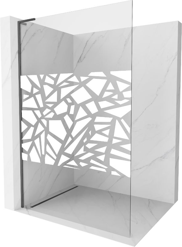 Ścianka prysznicowa Mexen Kioto L biały wzór 90x200 cm  800-090-103-66-851 szt.