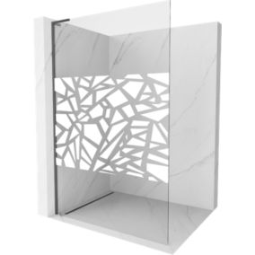 Ścianka prysznicowa Mexen Kioto L biały wzór 90x200 cm  800-090-103-66-851 szt.