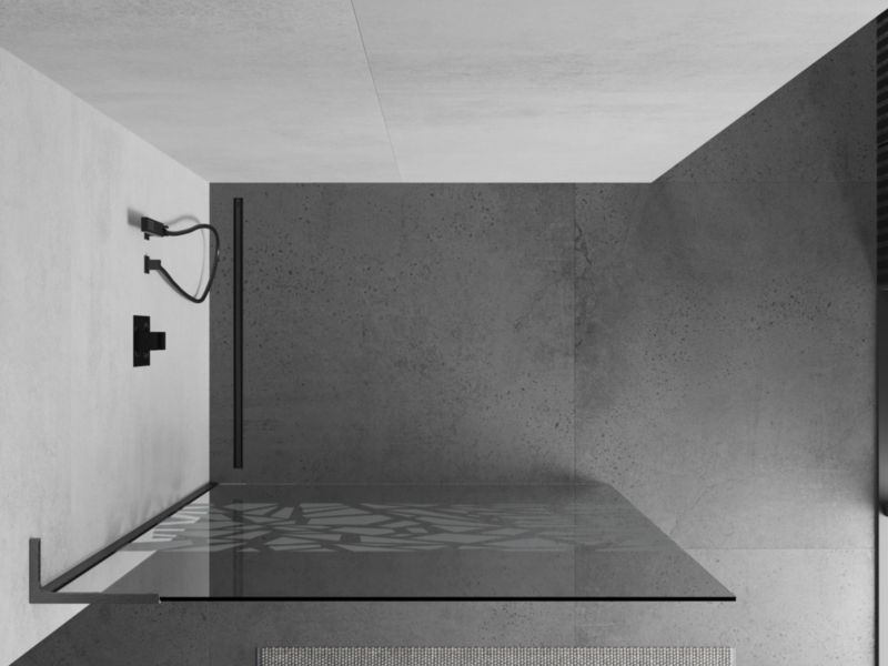 Ścianka prysznicowa Mexen Kioto L biały wzór 90x200 cm  800-090-103-66-851 szt.