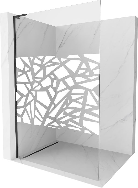 Ścianka prysznicowa Mexen Kioto L biały wzór 90x200 cm  800-090-103-70-85 1 szt.